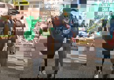 Alexandra Gomes, de la Asociación Portuguesa de Kiwicultores, junto con el Kiwi de Portugal, estuvieron en el stand de Portugal Fresh